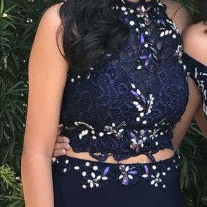 Navy Blue Homecoming Dress